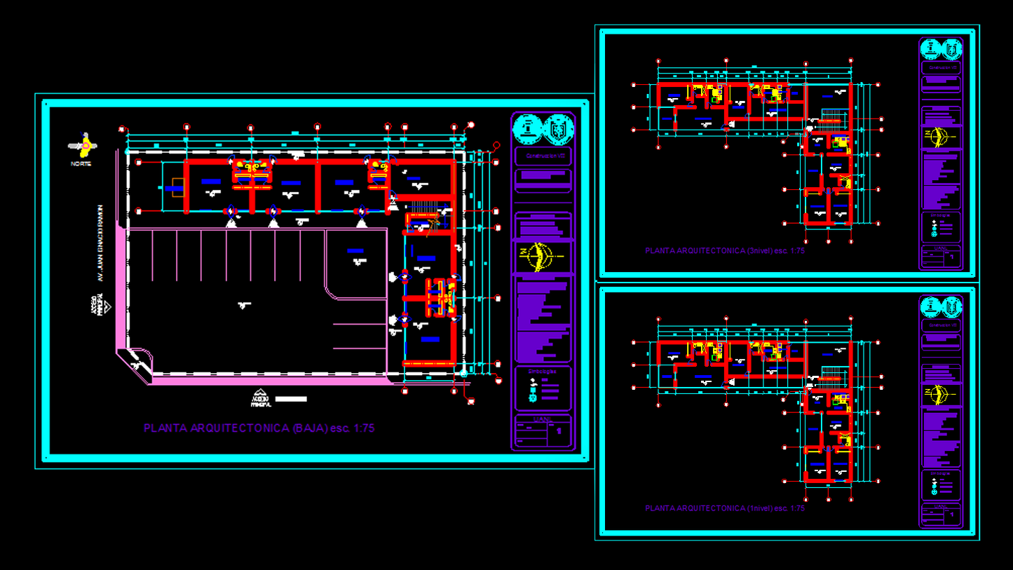 Dibujo de Plano Técnico 2D, CAD