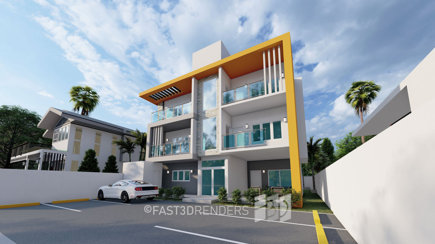 Renderizado 3D Exterior Universal