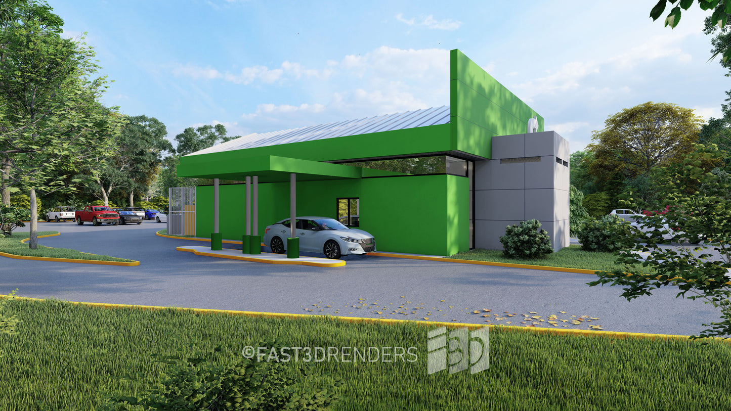 Renderizado 3D Exterior Universal