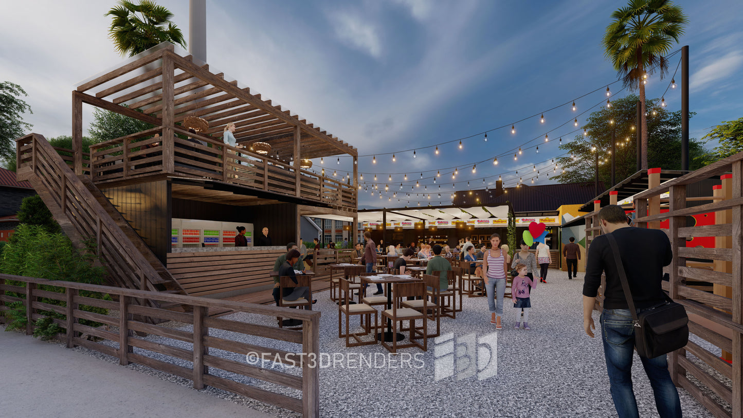 Renderizado 3D Exterior Universal