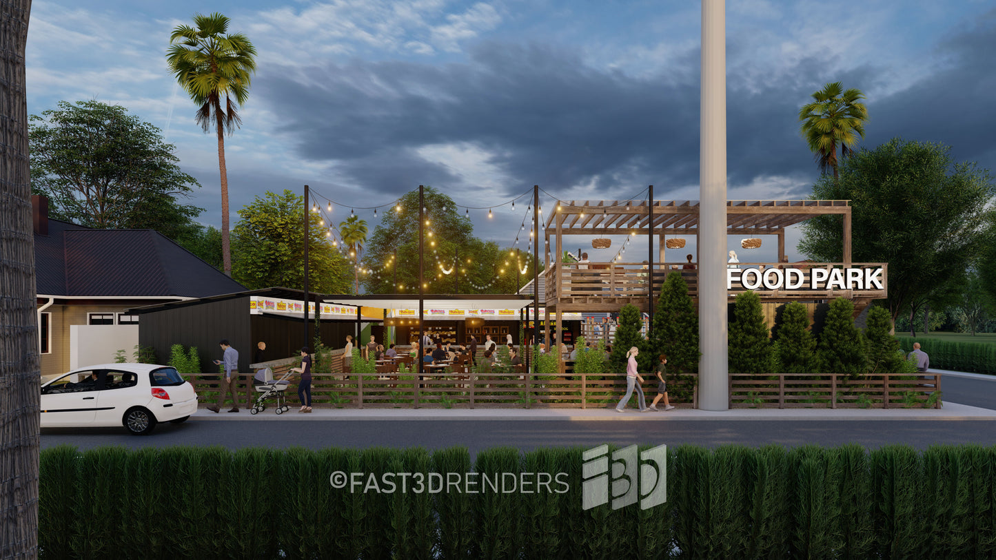 Renderizado 3D Exterior Universal