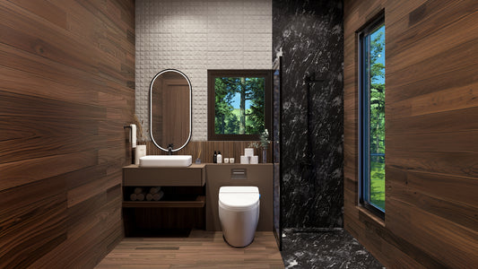 Renderizado 3D Interior de Baño