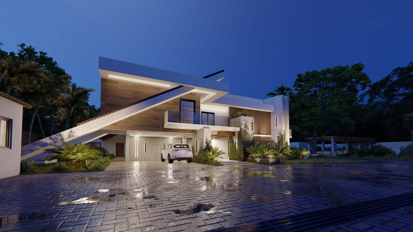 Renderizado 3D Exterior Universal