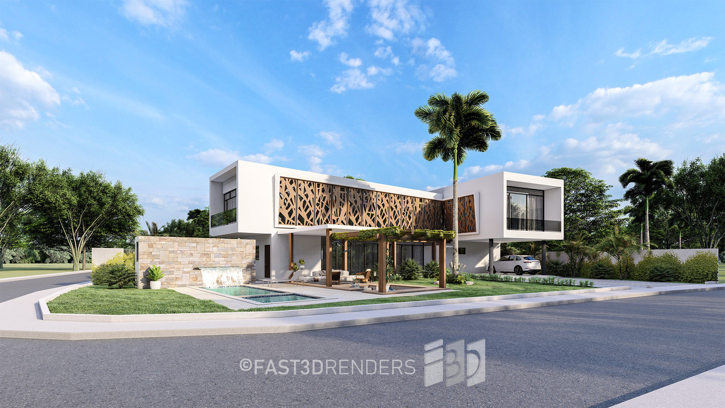 Renderizado 3D Exterior Universal
