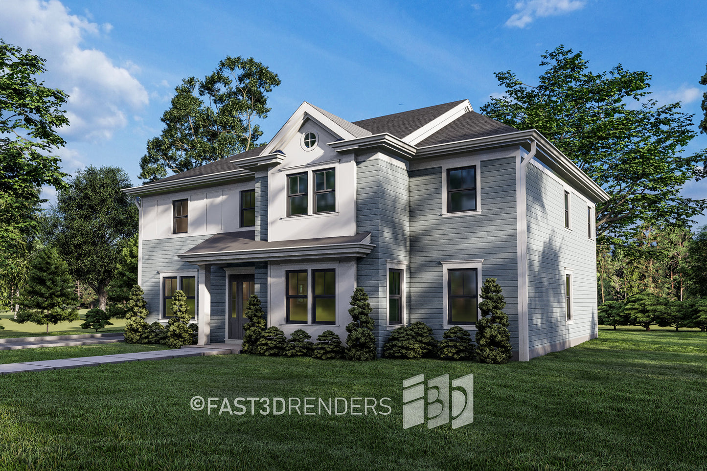 Renderizado 3D Exterior Universal