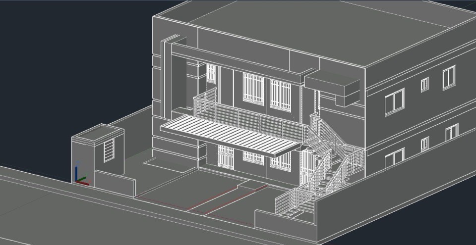 Architectural design 3D massing