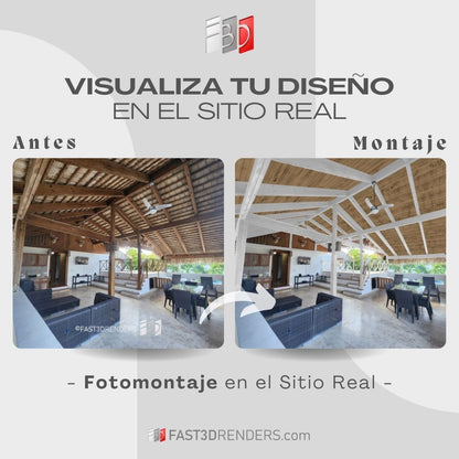 Foto-montaje en el Sitio Real