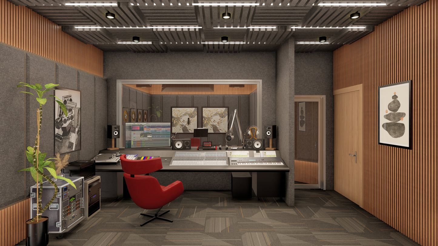 Escena Conceptual de Rendering 3D Interior