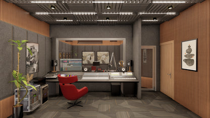 Escena Conceptual de Rendering 3D Interior