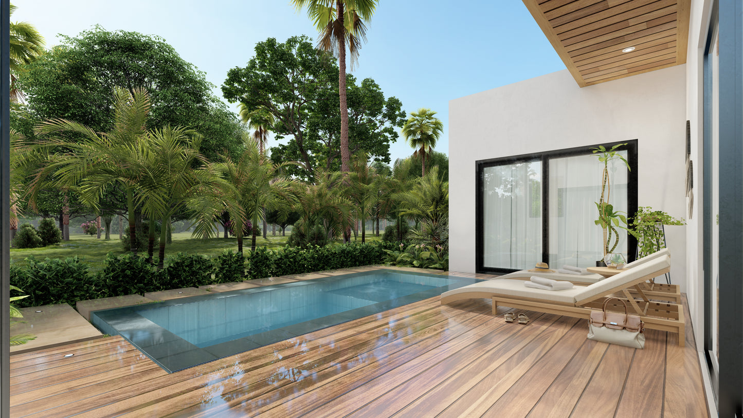 Diseño 3D de Piscina