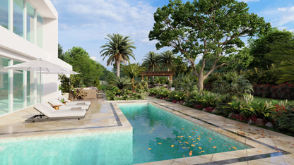 Diseño 3D de Patio/Jardinería