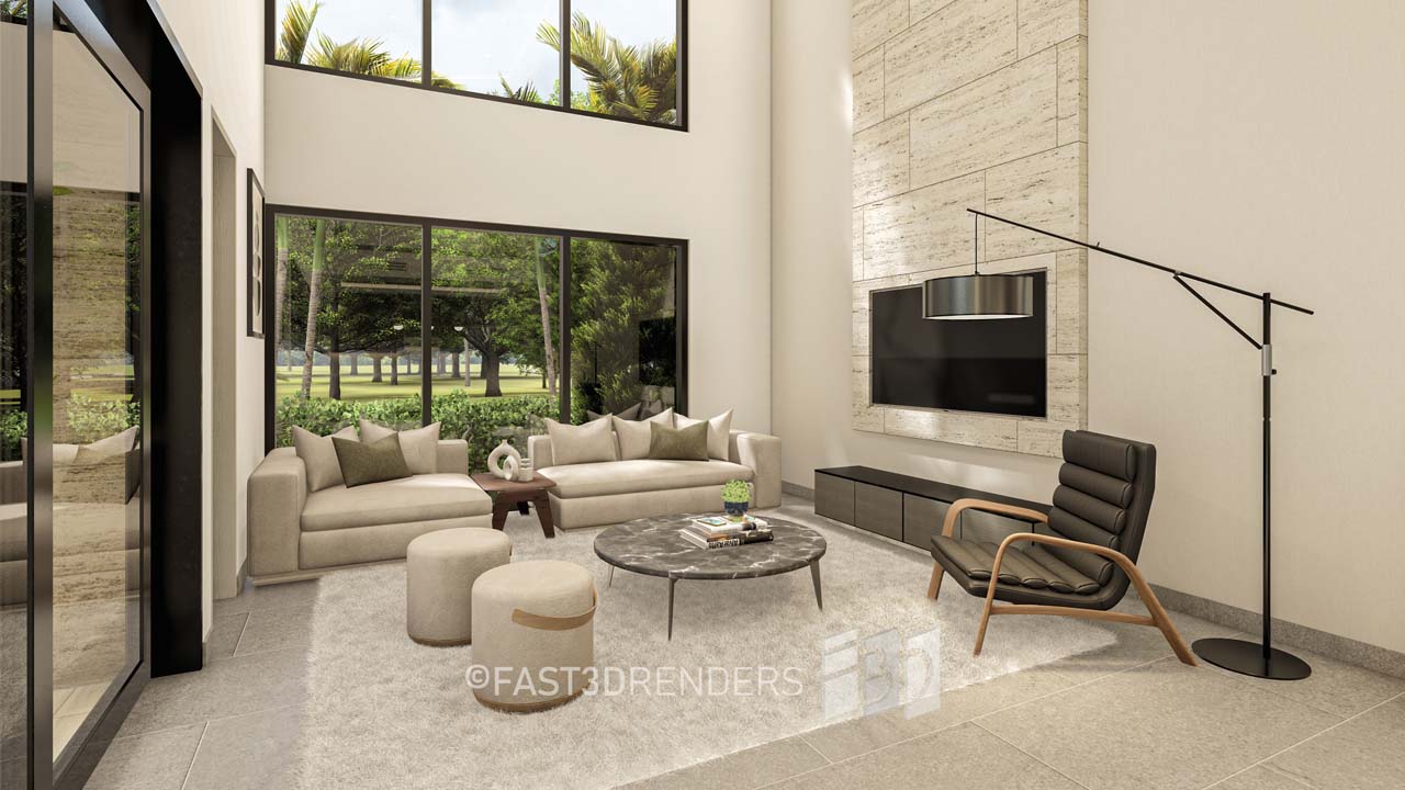 Renderizado 3D Interior