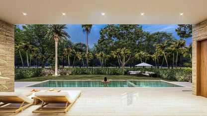 Completo Exterior: Renders de 4 Fachadas + Patio