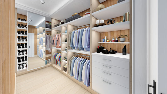 Renderizado 3D Interior de Closet - Fast 3D Renders